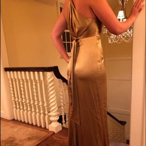 Ralph Lauren Black Label gold silk gown